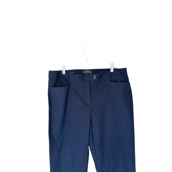 Talbots Blue Textured Career Office Work Hampshire Ankle Dress Pants Size 14 - Picture 3 of 10